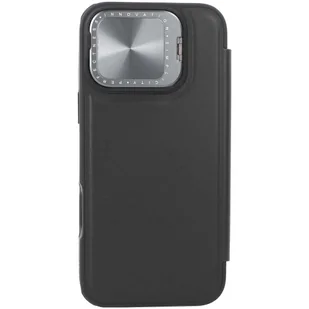 Etui na telefon komórkowy z klapką i ochroną aparatu do iPhone'a 16 Pro Max, Nillkin Qin Prop, czarne - Etui i futerały do telefonów - miniaturka - grafika 1