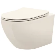 Miski WC - Rea Misa WC podwieszana REA Carlo Mini Rimless Ecru - miniaturka - grafika 1