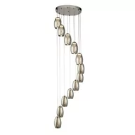 Lampy sufitowe - Cyclone LED lampa wisząca 12-punktowa chrom/przydymione 97291-12SM - miniaturka - grafika 1