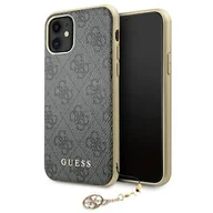 Etui i futerały do telefonów - Guess nakładka do iPhone 11 GUHCN61GF4GGR szara hard case 4G Charms Collection 8_2274576 - miniaturka - grafika 1
