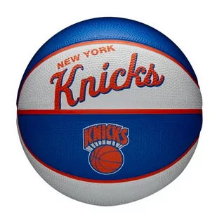 Piłka do koszykówki Wilson Team Retro New York Knicks Mini Ball rozmiar 3 - Koszykówka - miniaturka - grafika 1