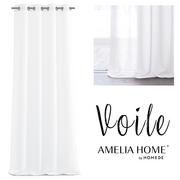 Firany - Amelia Home Firany woalowe 300x160 Voile na przelotkach białe AH/VOI/E/WH/3016 - miniaturka - grafika 1