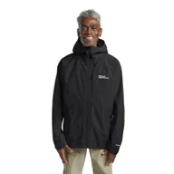 Kurtki męskie - Męska kurtka przeciwdeszczowa Jack Wolfskin TEMPEST 2L JKT M black - S - miniaturka - grafika 1