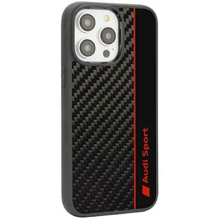 Etui Audi Carbon Fiber Stripe na iPhone 14 Pro - czarne AUS-TPUPCIP14P-R8/D1-BK - Etui i futerały do telefonów - miniaturka - grafika 3