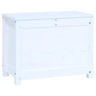 Pudła i pojemniki do przechowywania - Biała Skrzynia Na Pościel Z Drewna Sosnowego B9-M44 - miniaturka - grafika 1