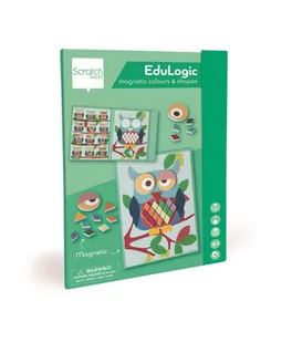 Scratch, Magnetyczna układanka, Kształty i kolory, Sowa - Układanki dla dzieci - miniaturka - grafika 1