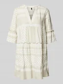 Sukienki - Sukienka tunikowa o kroju podkreślającym figurę z czystej bawełny model ‘DICTHE’ - miniaturka - grafika 1