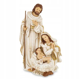 Szopka Bożonarodzeniowa, ŚWIĘTA RODZINA, beżowa, 31cm PREZENT - Ozdoby bożonarodzeniowe - miniaturka - grafika 1