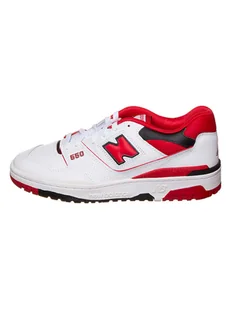 New Balance Skórzane sneakersy "550" w kolorze biało-czerwonym - Trampki męskie - miniaturka - grafika 1