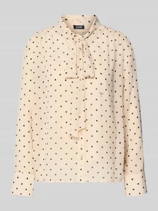 Bluzka z wiązaniem pod szyją ze wzorem na całej powierzchni model ‘Bo’ - Koszule damskie Bluzka z wiązaniem pod szyją ze wzorem na całej powierzchni model ‘Bo’ - Koszule damskie - miniaturka - grafika 1