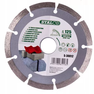 Tarcza diamentowa segmentowa 125x1,9x22,23mm - Tarcze do pił - miniaturka - grafika 1