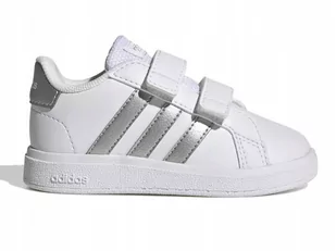 BUTY dziecięce ADIDAS GRAND COURT GW6526 białe 21 - Buty dla dziewczynek - miniaturka - grafika 1