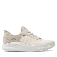 Sneakersy damskie - Sneakersy Skechers Bobs Squad Chaos-In Color 117504/OFWT Biały - miniaturka - grafika 1