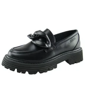 Mokasyny damskie - Mokasyny damskie BIG STAR LL274580 czarne - miniaturka - grafika 1