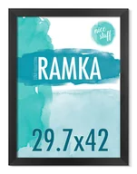 Ramki na zdjęcia - Ramka na zdjęcia 29,7x42 A3 ramka 29,7x42 ramki na zdjęcie czarna MDF foto rama - miniaturka - grafika 1