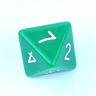 Gry planszowe - Kostka RPG Zielona Kość Ośmiościenna K8 - miniaturka - grafika 1
