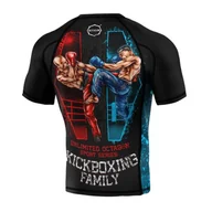 Kimona, stroje i obuwie - Octagon Rashguard Krótki Rękaw PREMIUM Kickboxing Family - miniaturka - grafika 1