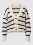 Swetry damskie - Kardigan ze wzorem w paski model ‘CAROLNICE’ - miniaturka - grafika 1