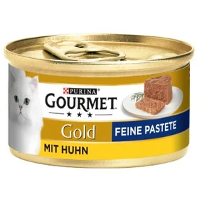 GOURMET Gold Delikatny pasztet 12 x 85 g Kurczak - Mokra karma dla kotów - miniaturka - grafika 1
