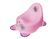 Nocniki - Nocnik dziecięcy antypoślizgowy Hippo różowy wysoki dla malucha Keeeper - miniaturka - grafika 1