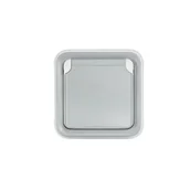 Gniazdka elektryczne - Legrand leg69831 2P T-gniazdko z pokrywą ochronną, 16 A, szary, podtynkowa - miniaturka - grafika 1