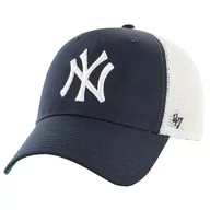 Czapki męskie - 47 Brand MLB New York Yankees Branson Cap B-BRANS17CTP-NYH, Mężczyzna, Czapka z daszkiem, Granatowy - miniaturka - grafika 1