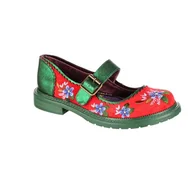 Koszulki i topy damskie - Irregular Choice Damskie mokasyny Hilltop House płaskie, czerwony ZIELONY, 39 EU - miniaturka - grafika 1