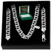 Łańcuszki - Srebrny Łańcuszek Garibaldi 50Cm/8Mm Pr 925+Gratis - miniaturka - grafika 1