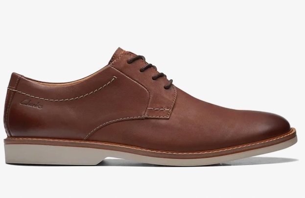 CLARKS PÓŁBUTY MĘSKIE BRĄZOWE SKÓRZANE SZNUROWANE 42 16IA