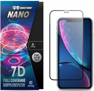Crong Crong 7D Nano Flexible Glass Szkło Hybrydowe 9H Na Cały Ekran do iPhone Xr CRG-7DNANO-IPXR - Szkła hartowane na telefon - miniaturka - grafika 3