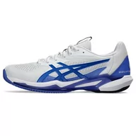 Trampki męskie - ASICS Solution Speed FF 3 Clay, Męskie trampki, Biała Tuna Niebieska, 43.5 EU - miniaturka - grafika 1