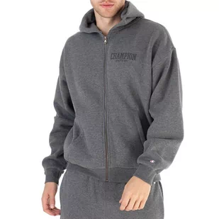 Bluza Champion Hooded Full Zip Sweatshirt 219171-EM519 - szara - Bluzy sportowe męskie - miniaturka - grafika 1