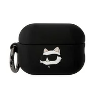 Akcesoria do słuchawek - Karl Lagerfeld etui do Airpods Pro 2 KLAP2RUNCHK czarne 3D Silicone NFT Karl - miniaturka - grafika 1