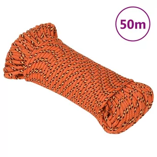 Linka żeglarska, pomarańczowa, 5 mm, 50 m, polipropylen - Żeglarstwo - miniaturka - grafika 1