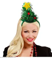 Dodatki do strojów karnawałowych - OPASKA MINI KAPELUSIK CHOINKA - miniaturka - grafika 1