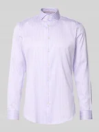 Koszule męskie - Koszula biznesowa o kroju slim fit z kołnierzykiem typu cutaway - miniaturka - grafika 1