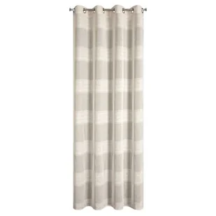 Zasłona gotowa Agata 140 x 250 cm przelotki beżowy - Zasłony - miniaturka - grafika 1