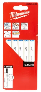 Brzeszczoty chwyt T do metalu uniwersalne 105/2 mm Bi-Metal 1 op. = 5 szt.MILWAUKEE - Brzeszczoty - miniaturka - grafika 1