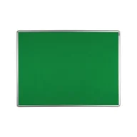 Tablice i flipcharty - ekoTAB Tablica tekstylna ekoTAB w aluminiowej ramie, 90 x 60 cm, zielona 535101 - miniaturka - grafika 1