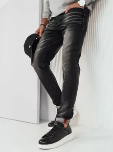 Spodnie męskie jeansowe czarne Dstreet UX4248-32 - Spodnie męskie - miniaturka - grafika 1