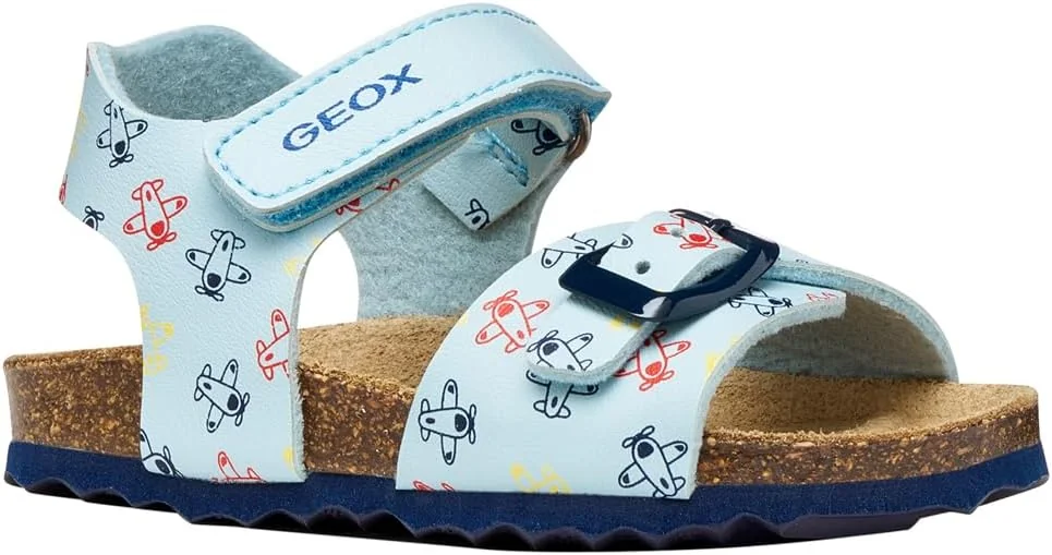 Geox Sandały Chłopięce Dla Niemowląt Chalki Boy Niebieskie 20 EU