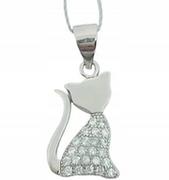 Biżuteria dla dzieci - Zawieszka z kotem kotek srebro prezent - miniaturka - grafika 1