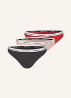 Majtki damskie - Calvin Klein Figi Modern Logo, 3 Szt. rot - miniaturka - grafika 1