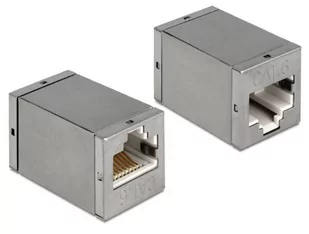Delock Adapter RJ45 female female Cat.6 compact 86250 - Adaptery i przejściówki - miniaturka - grafika 1