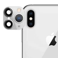 Pozostałe akcesoria do telefonów - Naklejka na iPhone 11 Pro z fałszywym szkłem aparatu — biała - miniaturka - grafika 1
