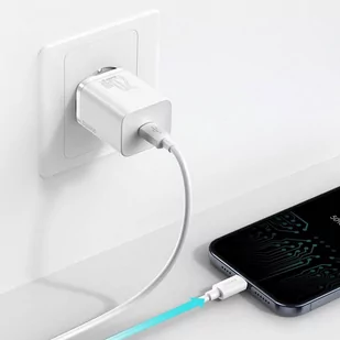 Baseus Super Si 1C szybka ładowarka USB Typ C 20W Power Delivery + kabel USB Typ C - Lightning 1m biały (TZCCSUP-B02) - Kable USB - miniaturka - grafika 11