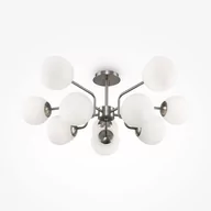 Lampy sufitowe - Okrągła lampa wisząca Erich MOD221PL-10N matowe szkło chrom - miniaturka - grafika 1