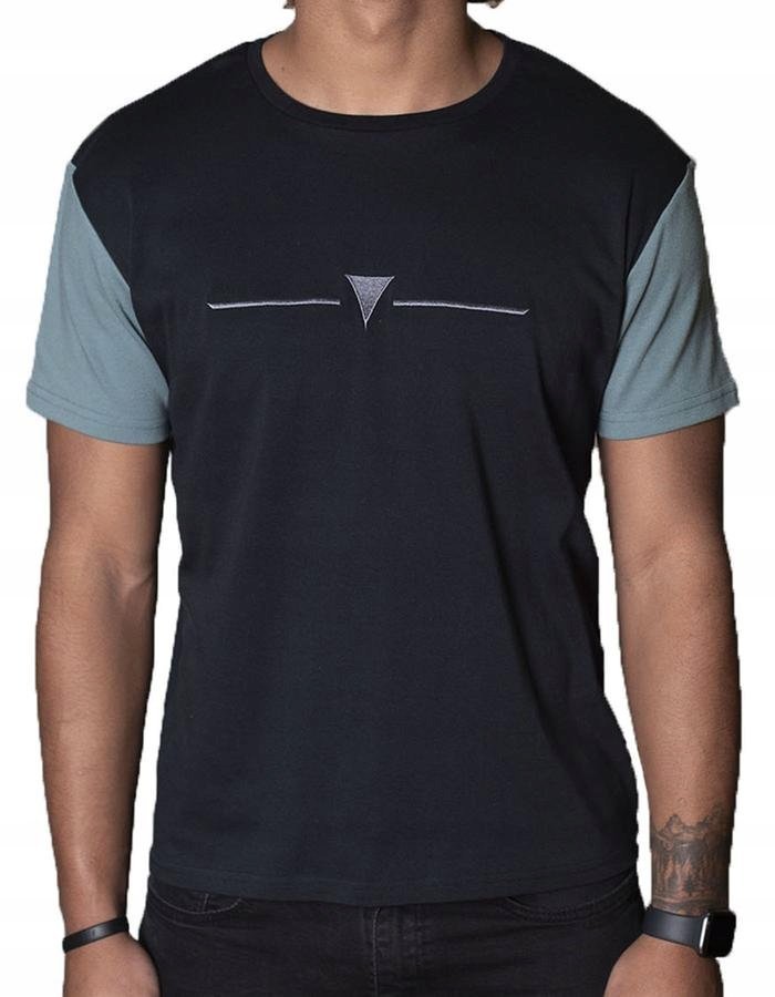 Klasyczna koszulka czarna T-shirt Spear Apparel S