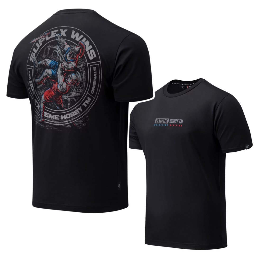 Koszulka męska Extreme Hobby Wrestling Czarny-XXXL