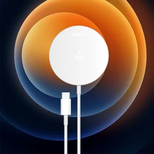 Dudao zestaw magnetyczna ładowarka bezprzewodowa Qi 15 W i ładowarka sieciowa 20 W (kompatybilna z MagSafe) biały (A12XS) - Ładowarki do telefonów - miniaturka - grafika 6